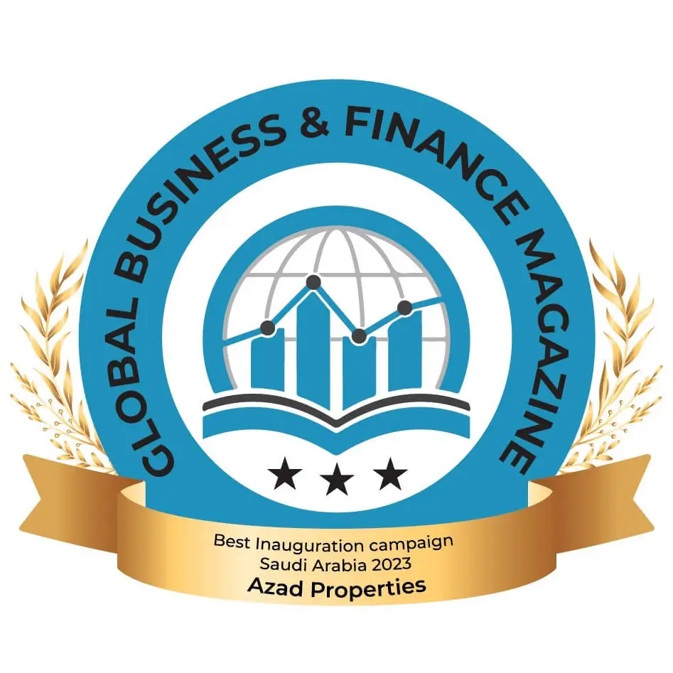 Azad properties awarded by global business & finance magazine for best inauguration campaign in saudi arabia 2023 – Souq7